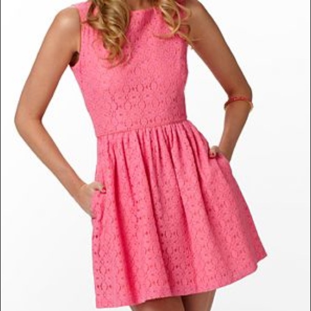 Pretty in pink Lily Pulitzer lace dress
